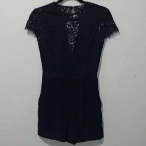 Dynamite Open Back Lace Romper